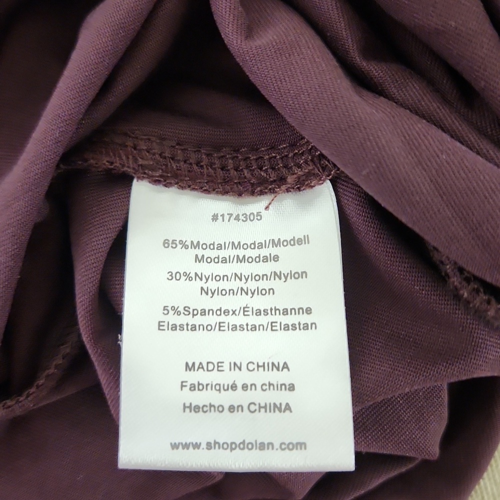 Anthropologie Dolan Left Coast Sleeveless Draped Maxi Dress in a plum Sz MED NWT - Picture 11 of 12